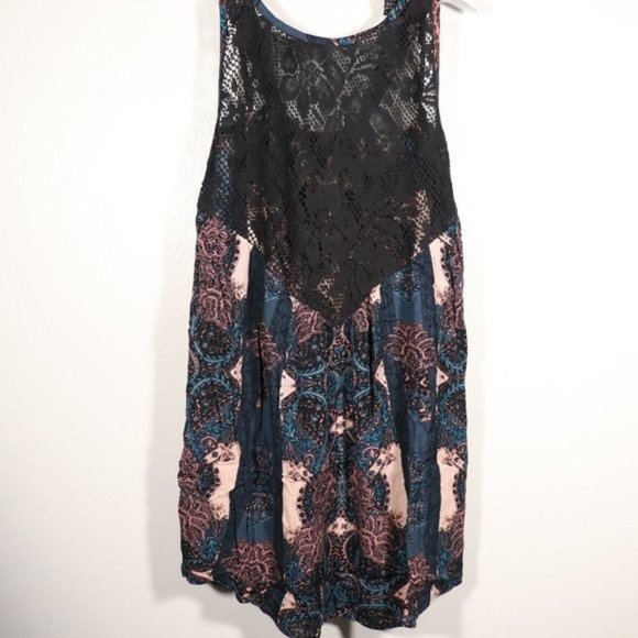 NWT Free People Count Me In Trapeze Black Combo - Picture 2 of 14